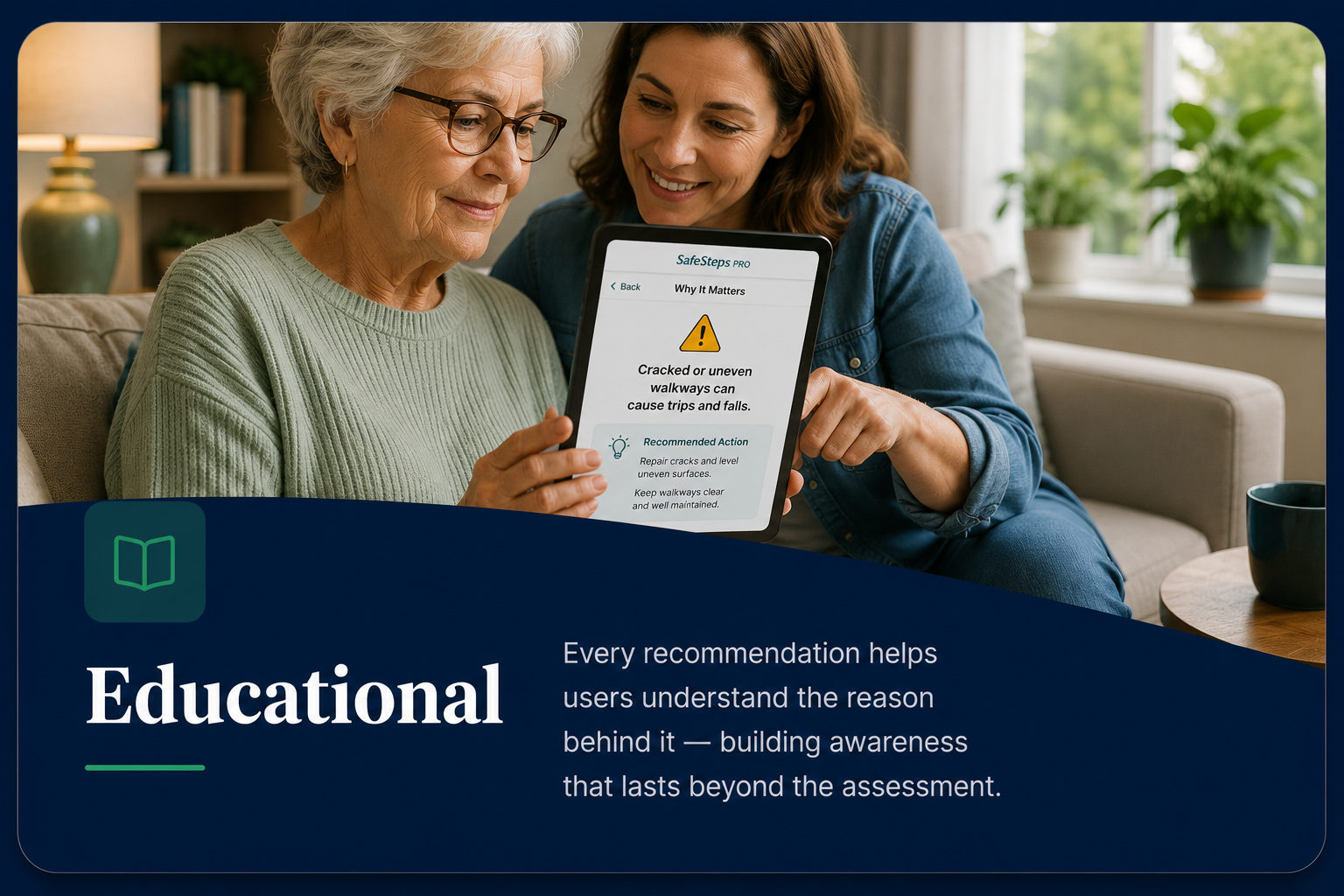 Educational — Every recommendation explains the reason behind it
