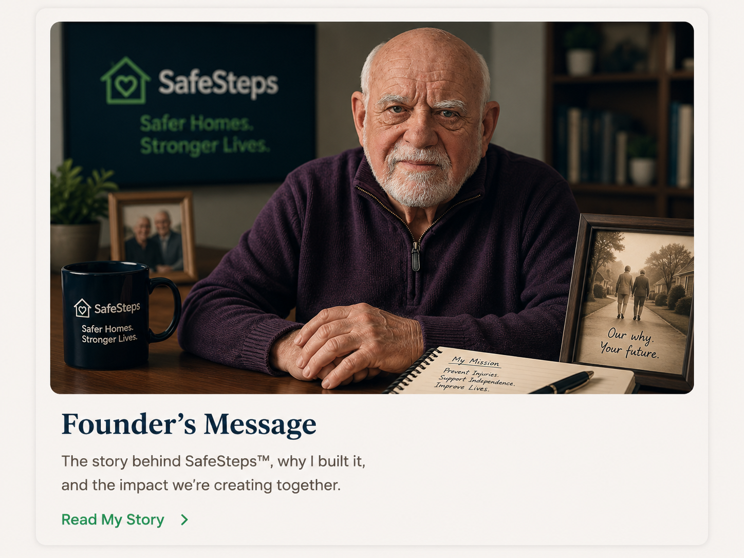 Founder's Message — SafeSteps